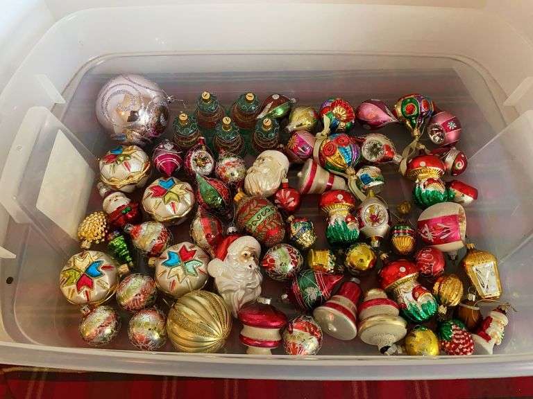 Large Lot of Glass Ornaments