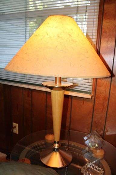 Wood And Metal Lamp
