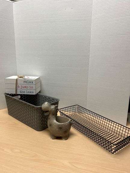 Decorative Storage Items With Lake-Themed Block Set