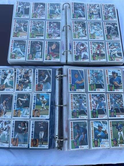 Two binders of 1984 and 1981 Topps baseball cards