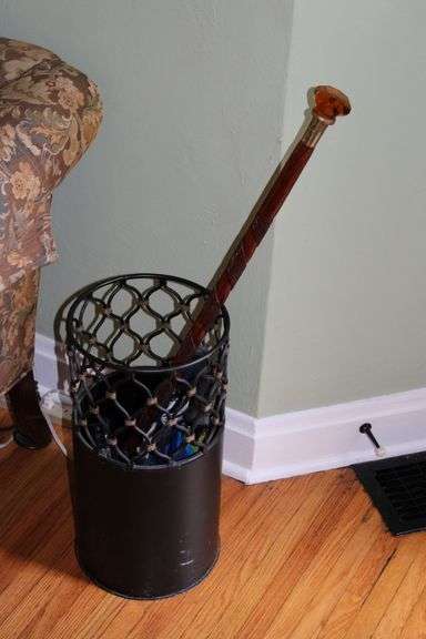 Walking Cane And Holder