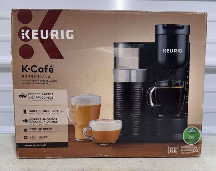 Keurig K-Café Essentials Single Serve K-Cup Pod Coffee Maker, Black