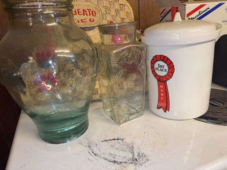 3 glass jars