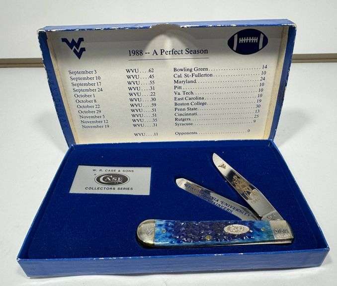 Case  West Virginia 1988 Perfect Season Collector’s Knife