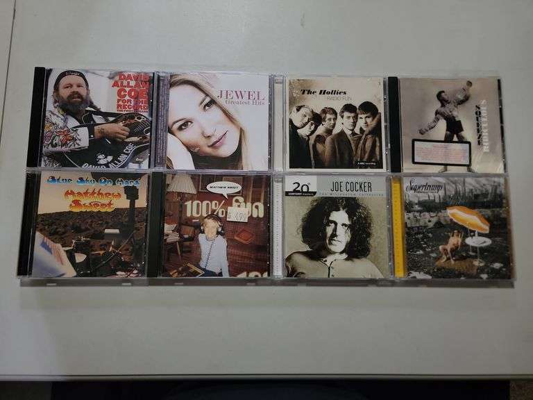 Assorted Cds Supertramp, Joe Cocker, Matthew Sweet, Squeeze, The Hollies, Jewel & David Allan Coe
