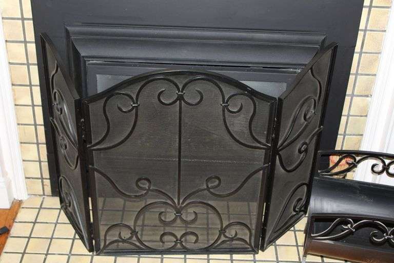 Wrought Iron Fire Screen