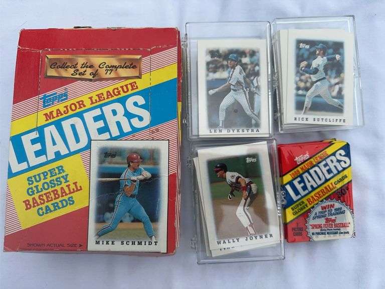 Almost 2 boxes of opened 1988 Topps mini baseball cards