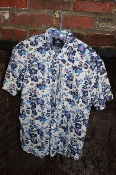 MBX Premium Goods Floral Short-Sleeve Button-Up Shirt XL