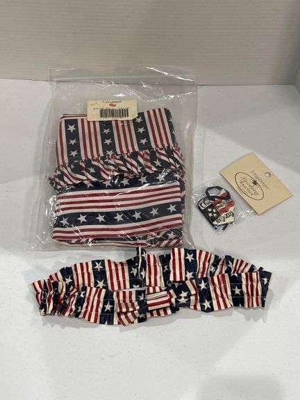 Longaberger Patriotic-Themed Fabric Accessories Set