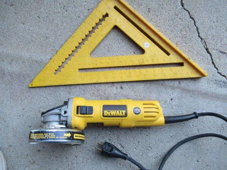 DeWalt Angle Grinder & Carpenter Square