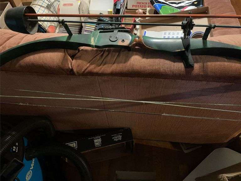 2 Older Compound Bows (1 is Bear) & Box of Arrows