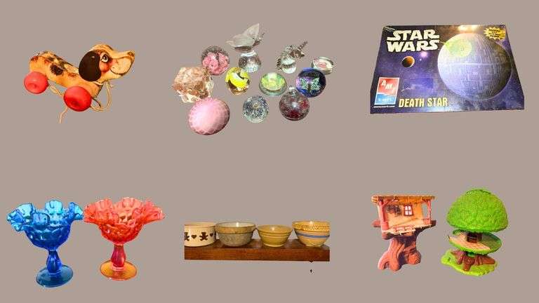 Antiques, Glassware, Vintage Toys & More!