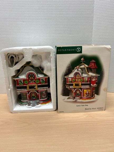 Department 56 Santa’s Tailor Shop North Pole Series