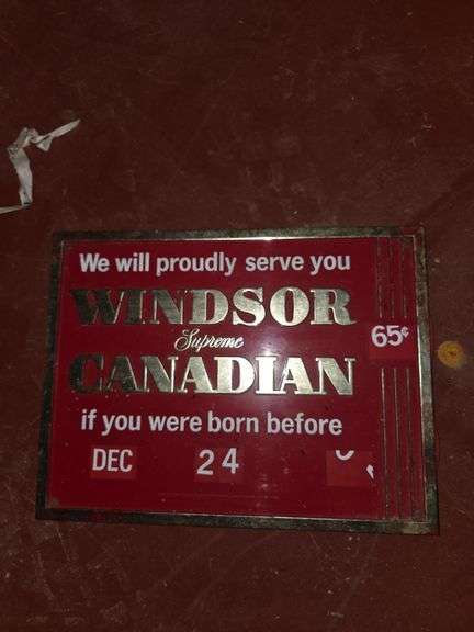 Windsor Canadian sign