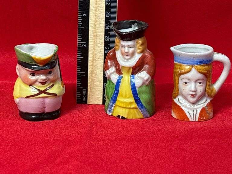 Antique Collectable Face Pitchers