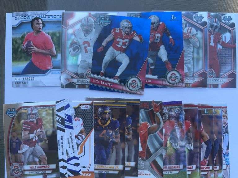 Lot of 20 Ohio State buckeye college cards
