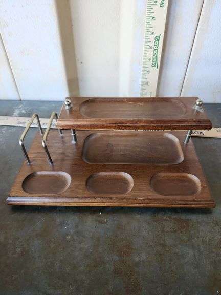 Vintage Wood Dresser/Desk Valet Organizer 4''X12''X7''