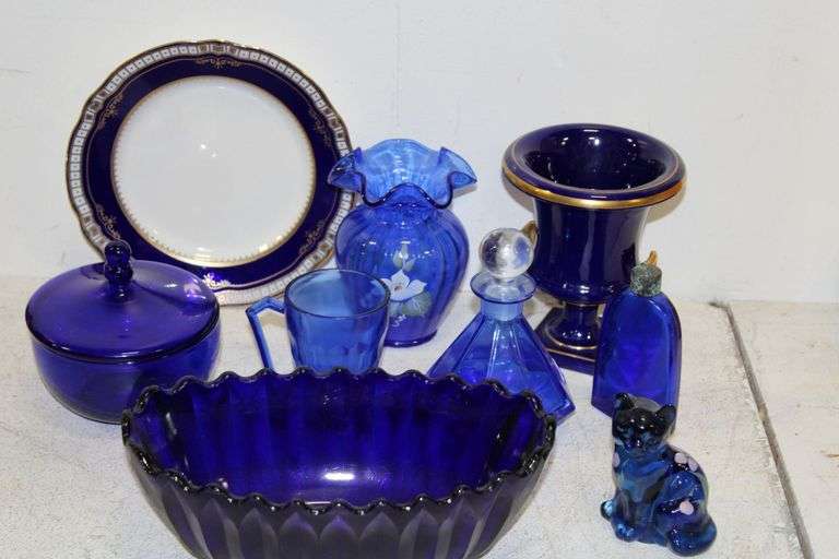 Cobalt Glass & China