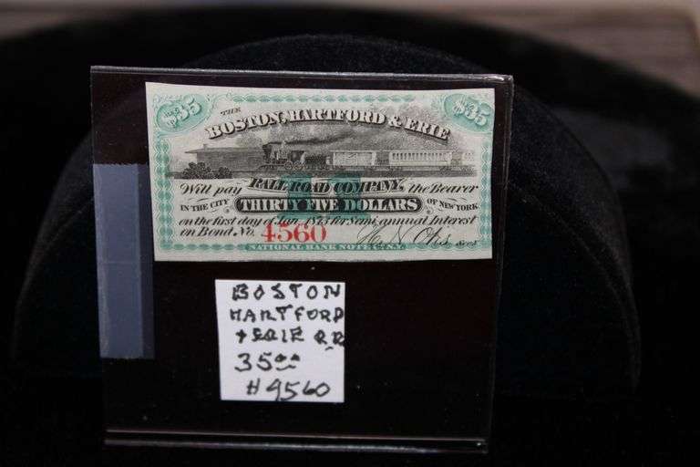 Boston Hartford + Erie R.R. $35
