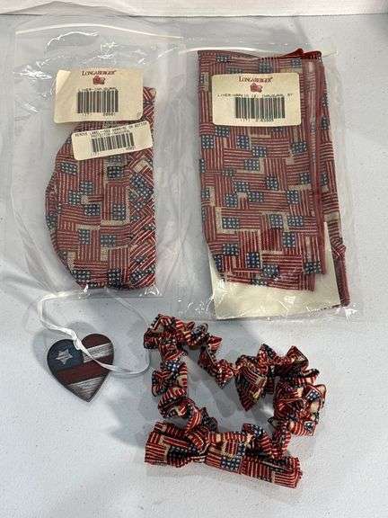 Longaberger Lauren Lee Americana-Themed Accessories Set