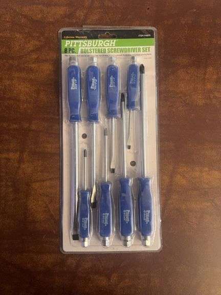 Pittsburgh 8Pc Bolstered Screwdriver Set