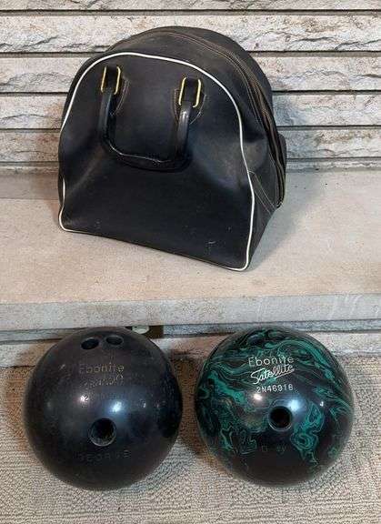 Two Bowling Balls and Bag