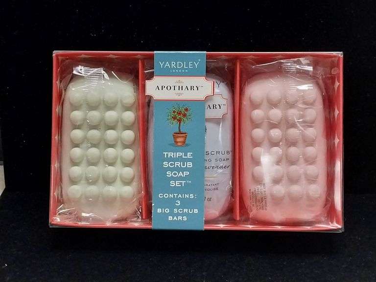 Yardley Apothecary Triple Scrub Soap Set – 3 Bars