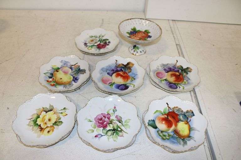 Lefton Dessert Plates & Compote