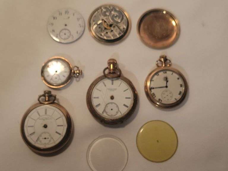 Pocket Watch Parts Lot