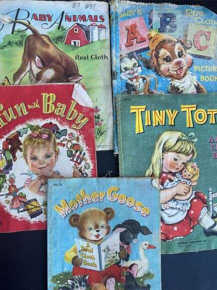 A lot of five cloth books by Whitman publishing from the 1950s