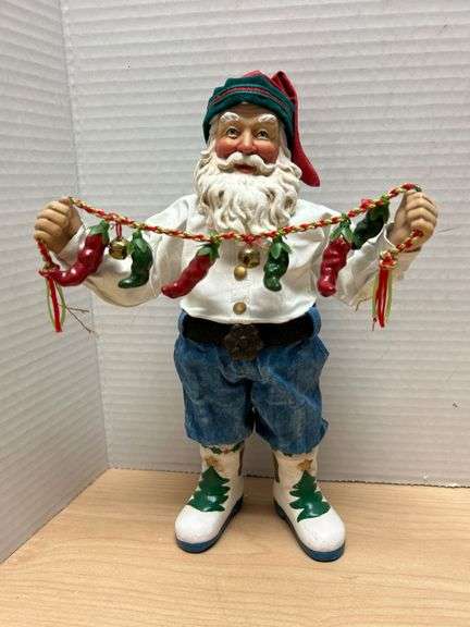 1995 Possible Dreams Ltd. Southwest Santa Figurine with Original Box