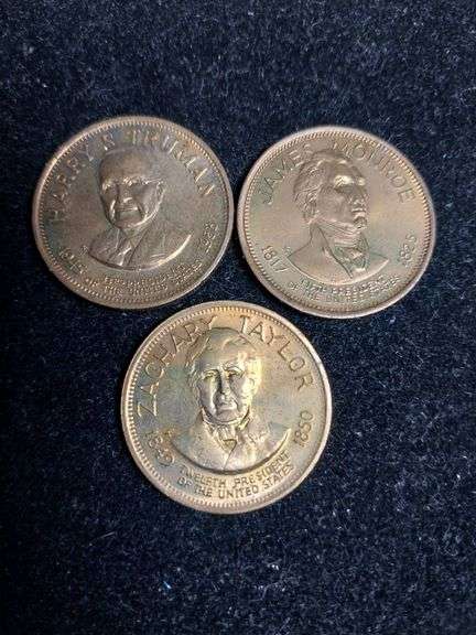 Three U.S. Presidential Commemorative Coins