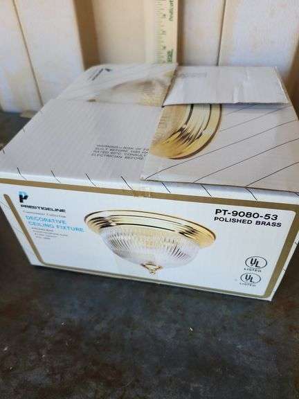 Prestigeline Connoisseur Collection Decorative Ceiling Fixture New In Box