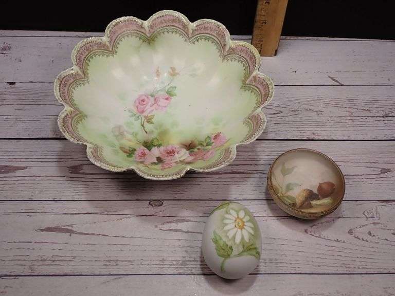 Hand-Painted Nippon and RS Multi-Item Porcelain Pieces