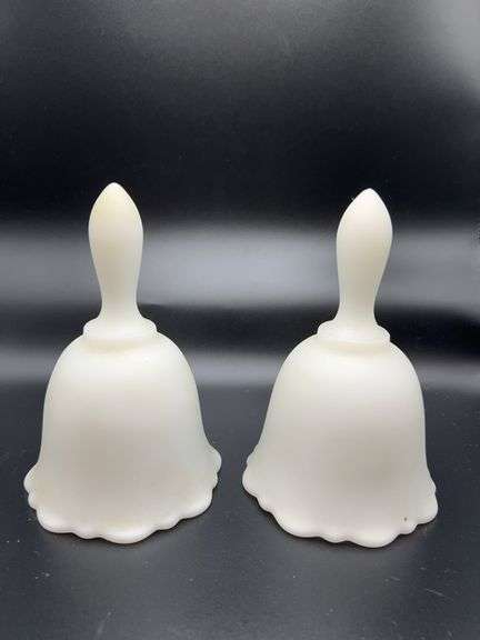 Fenton White Satin Bells