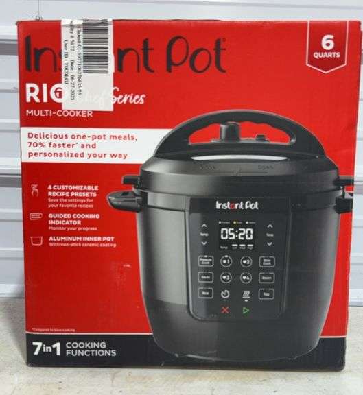 Instant Pot® RIO™ Chef Series Multi-Cooker, 6QT