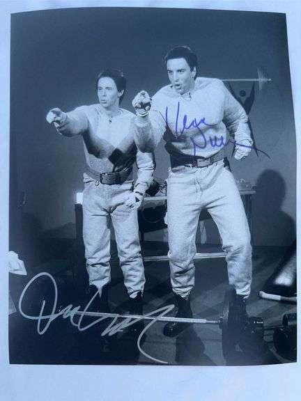 A Dana Carvey and Kevin Nealon autographed 8 x 10 photo from SNL skit “pump you up “