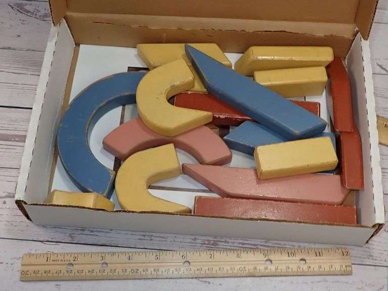 Wooden Alphabet and Shapes Puzzle Set