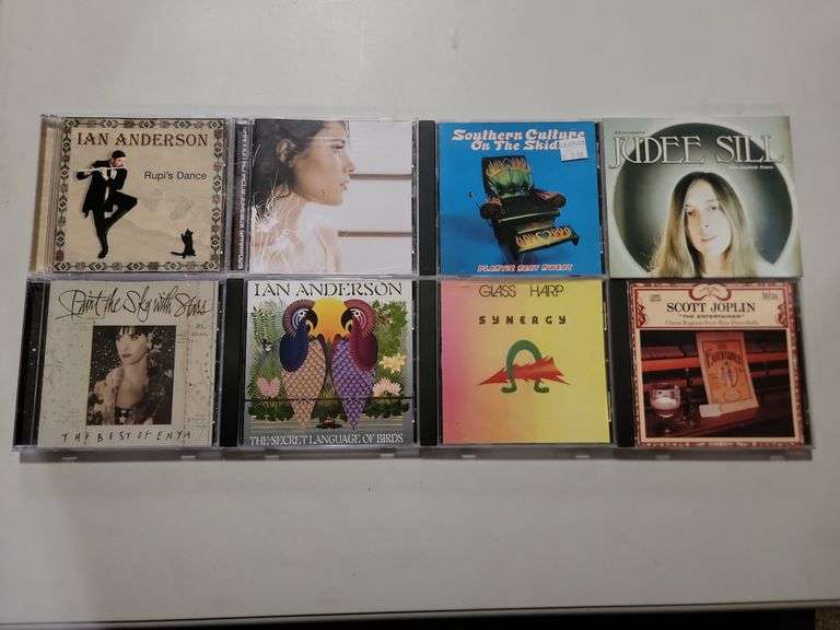 Assorted Cds Scott Joplin, Glass Harp, Ian Anderson, Enya, Judee Sill, Southern Culture On The Skids