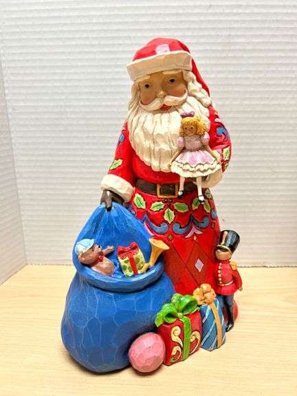 Jim Shore Santa with Toy Bag Figurine, 2005