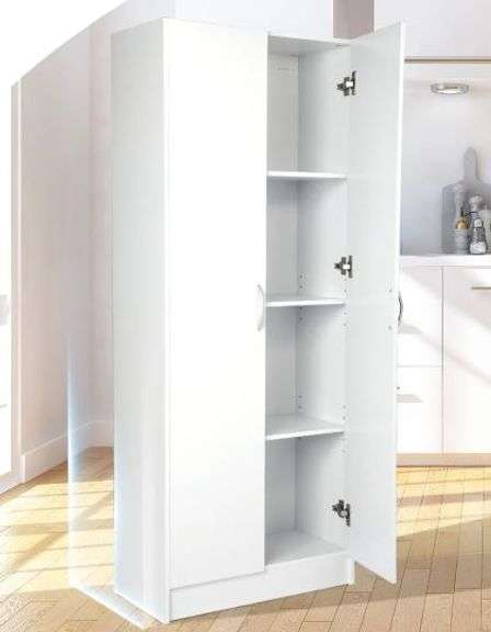 VEVOR Kitchen Pantry Cabinet, 60" Tall Food Pantry Storage Cabinet w/ 3 Shelves