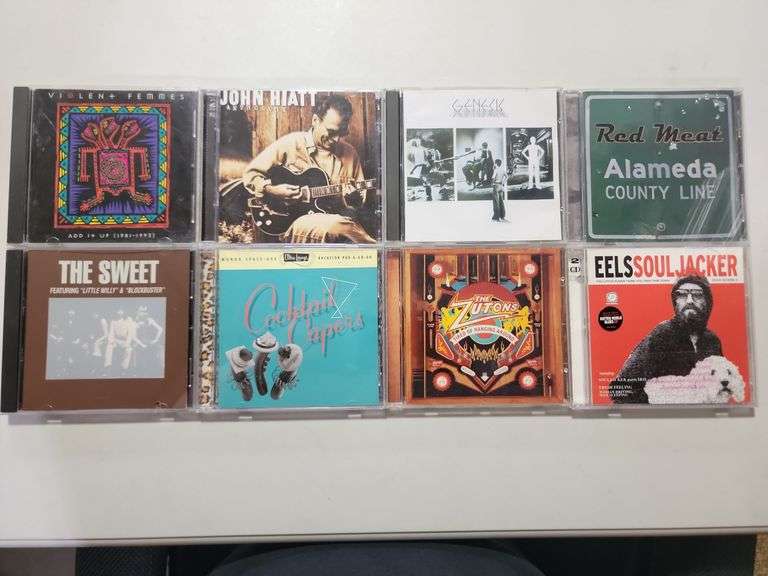 Assorted Cds The Sweet, John Hiatt, Genesis, Red Meat, Cocktail Capers, The Zutons, Eels & Violent F