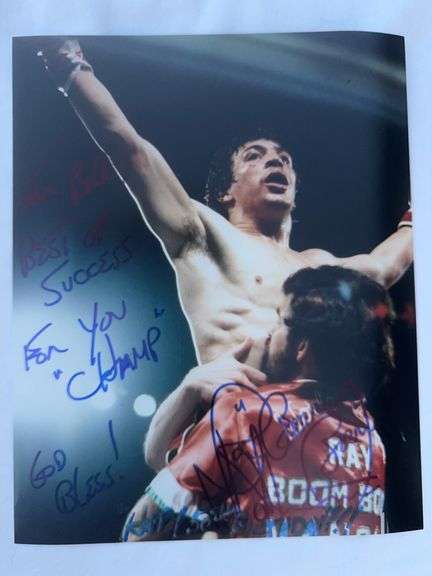 Ray “boom boom “Mancini autographed 8 x 10 photo
