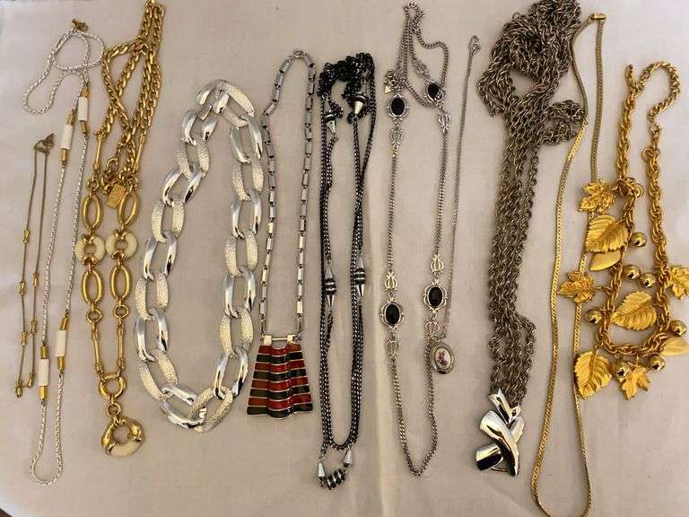Marked Necklaces - Monet, Trifari, Napier, etc.