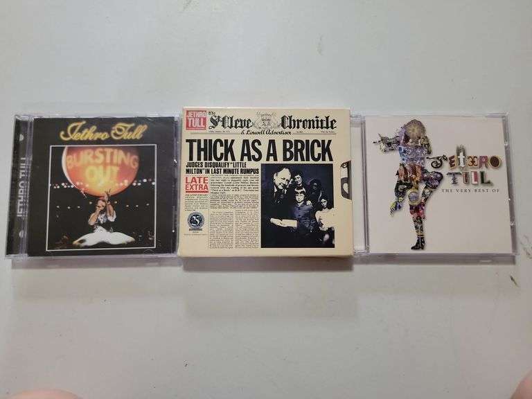 Jethro Tull The Very Best Of, Thick As A Brick & Bursting Out Cds