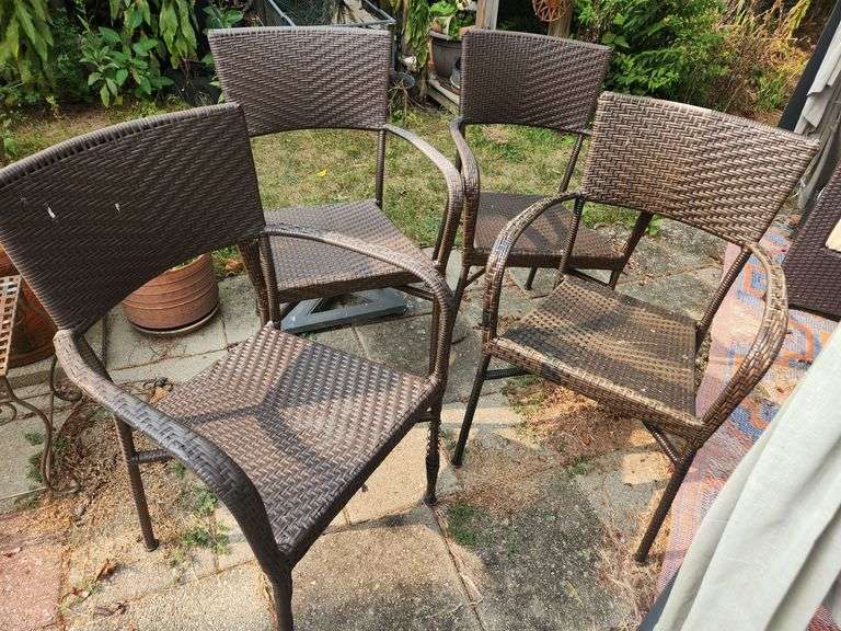 All Weather Wicker Chairs (See Photos)