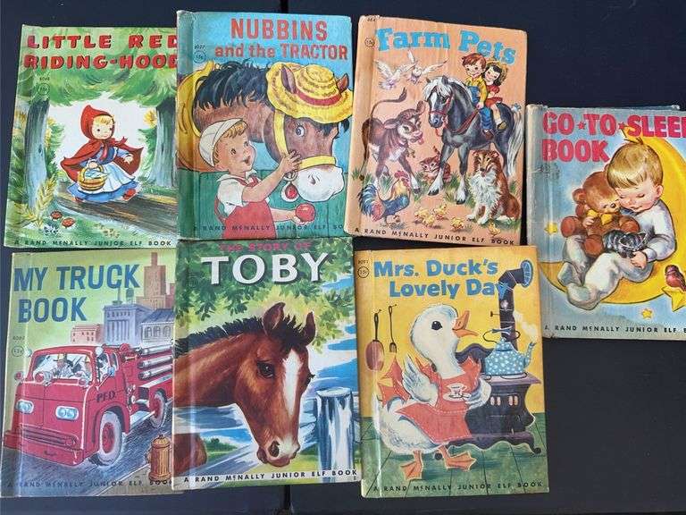 Lot of seven Junior elf books from the early 60s￼