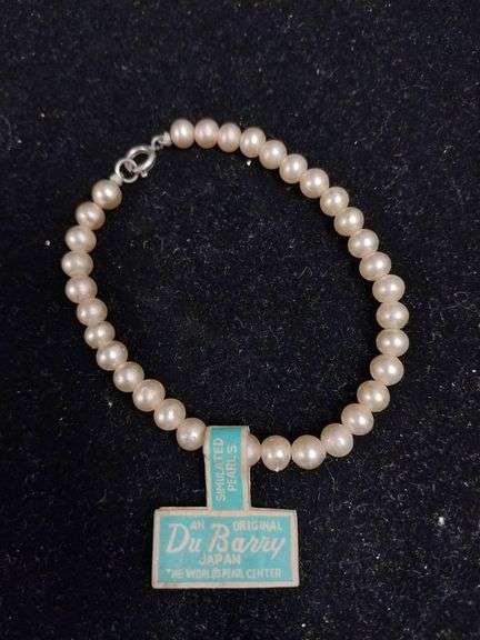 Du Barry Simulated Pearl Bracelet, Japan, Tag Attached