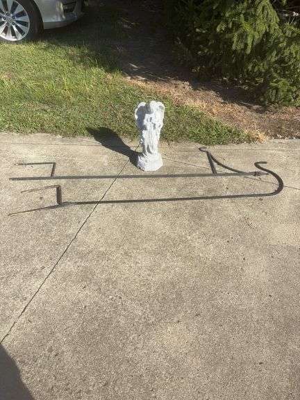 Garden Angel Statue/ 2 Shepards Hooks
