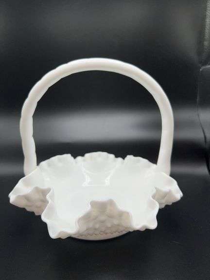 Fenton Milk Glass Basket